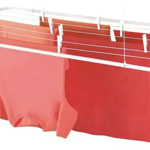 varal de teto mor em aço 1,20m capacidade 13kg cor branco